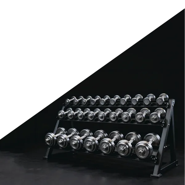 לפני - מדף משקולות שתופס מקום